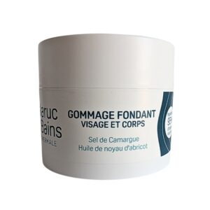 Gommage au sel de Camargue, eau thermale et huile de noyau d'abricot 200ml