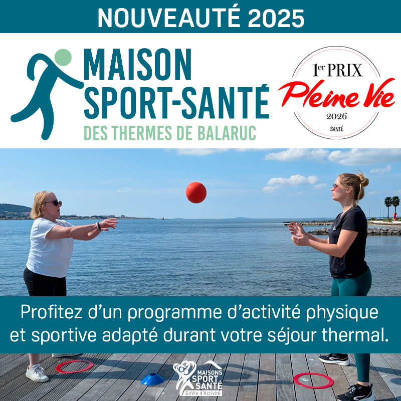 Activités physiques de la Maison Sport-santé des thermes de Balaruc-les-Bains