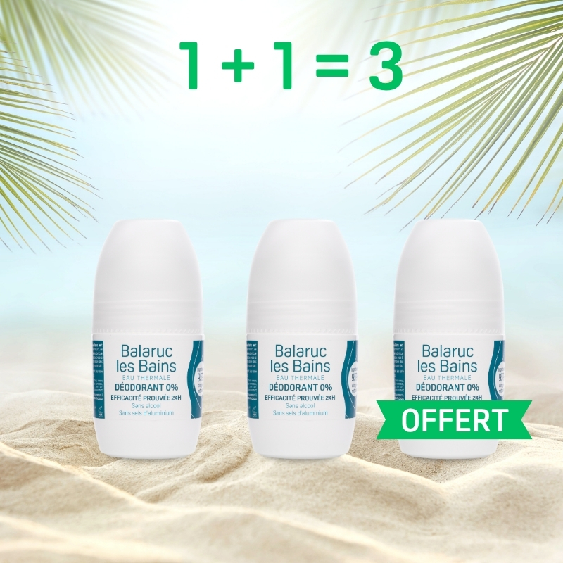 1+1 = 3 déodorant 0%